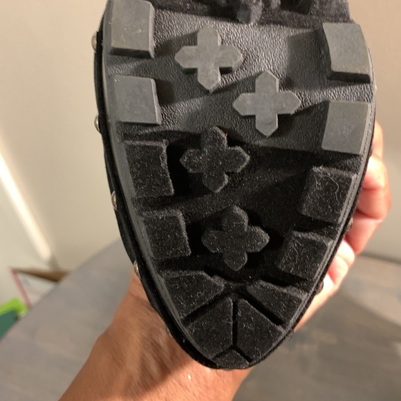 Baby Phat Bonnie Suede Platform Ankle Boots with Faux Fur NWOT - Picture 9 of 12